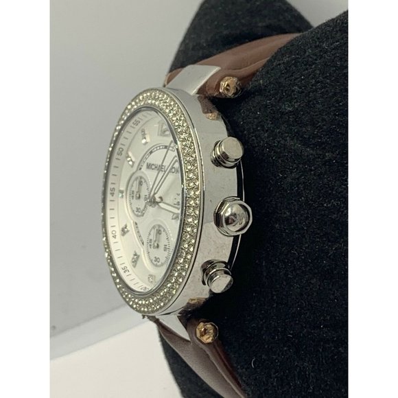 Michael Kors MK5353 Women\'s Brown Leather Analog S main image 8